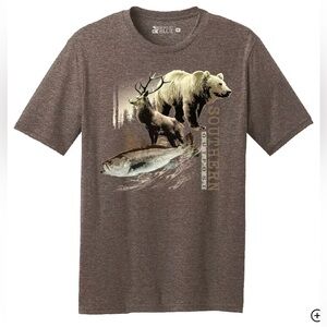 NWOT Men's Newport Blue Southern Wildlife Graphic Tee M